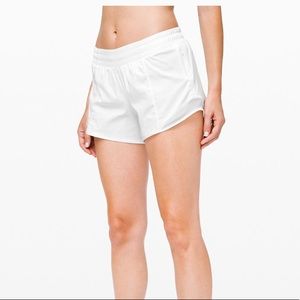 Lululemon Hotty Hot Short Long 4” White